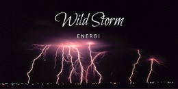 Premiumwebbplatsdesign För Vild Stormenergi