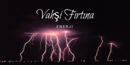 Vahşi Fırtına Enerjisi - WordPress Teması Ilhamı