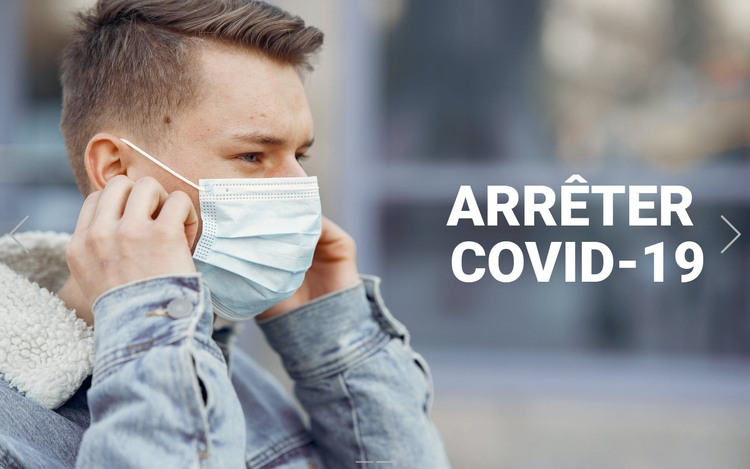 Arrêtez Covid-19 Modèle HTML