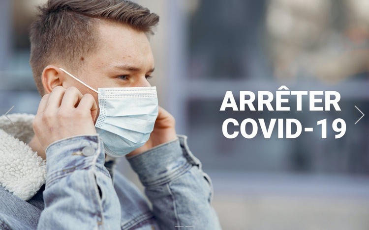 Arrêtez Covid-19 Modèle