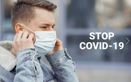 Most Creative Homepage Design For Stop Covid-19