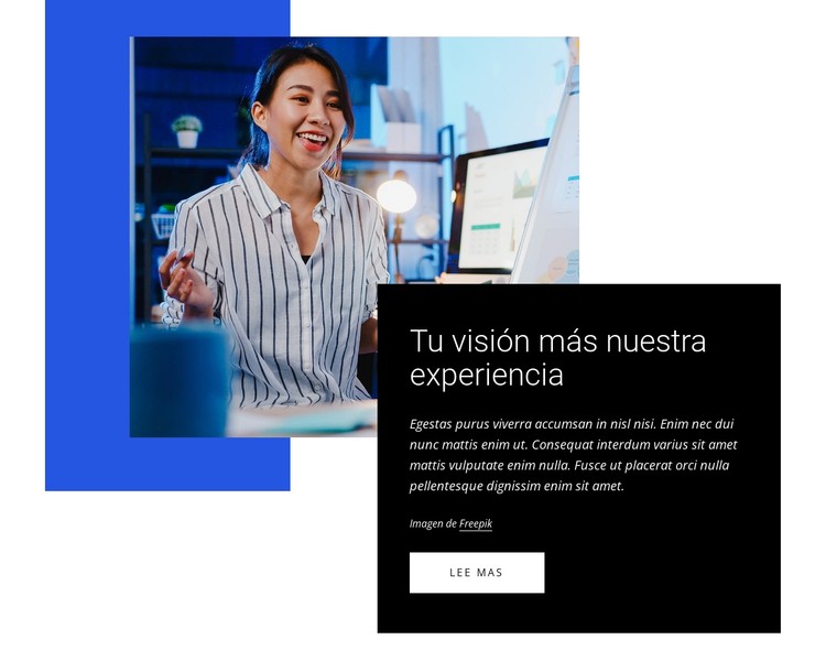 Crea una visión empresarial Plantilla CSS