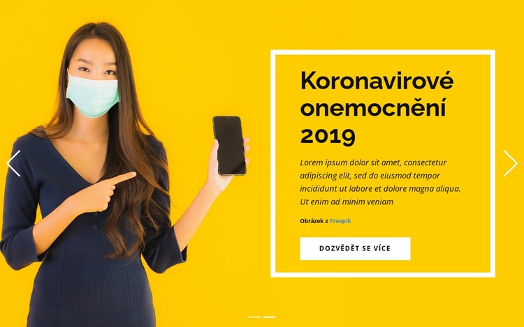 Informace o koronaviru Šablona