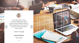 Slider testimonials - HTML5 Template by Nicepage