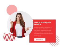Corsi Di Strategia Di Vendita - Modello HTML5 Di Funzionalità