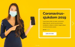 Information Om Coronavirus - Enkel Webbplatsmall