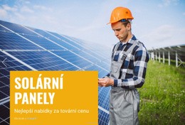 Větrná A Sluneční Energie – Šablony Webových Stránek