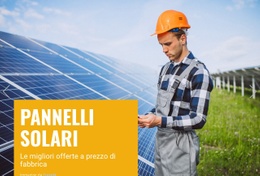 Design Del Sito Pronto All'Uso Per Energia Eolica E Solare