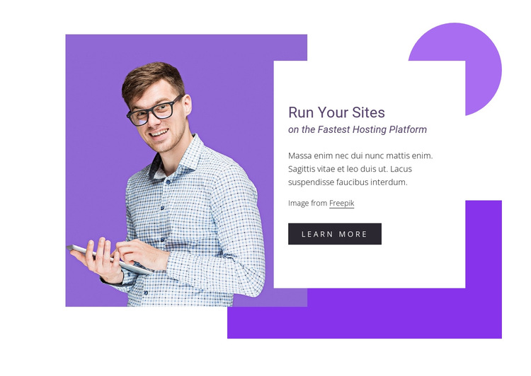 Fast, scalable, secure HTML5 Template