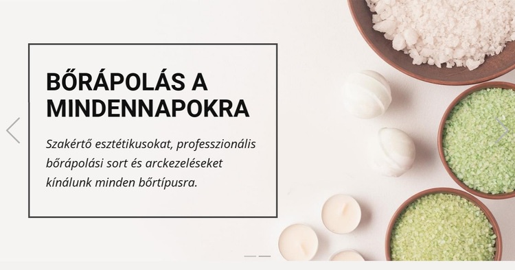 Gyógyfürdő és masszázs WordPress Téma