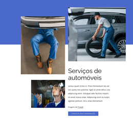 Funcionalidade De Layout De Tema Para Serviço De Carro Completo