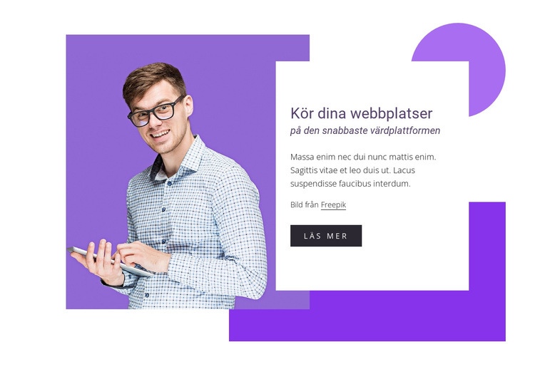 Snabbt, skalbart, säkert HTML-mall