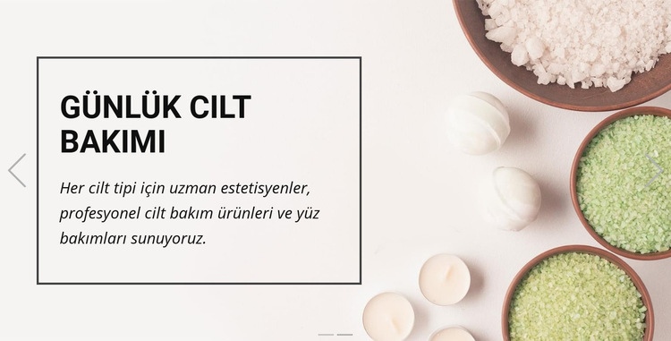 Spa ve Masaj Açılış sayfası