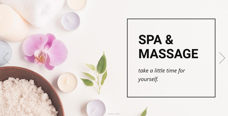Spa & Massage Web Page Design