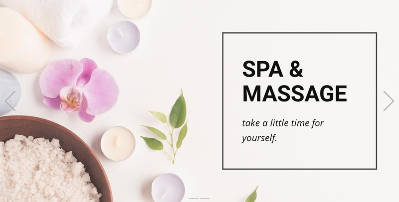 Spa & Massage Web Page Designer