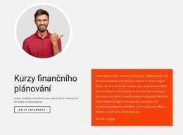 Kurzy Finančního Plánování – Webová Šablona HTML