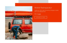 Mobile Radreparatur - Einfaches Website-Design
