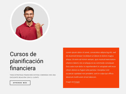 Cursos De Planificación Financiera: Plantilla Web HTML