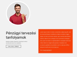 Pénzügyi Tervezési Tanfolyamok Céloldal Sablon