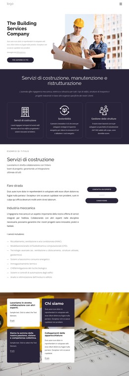 L'Impresa Di Servizi Edili - Sito Con Download Di Modelli HTML