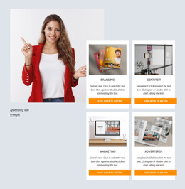 Ontwerpsjabloon Voor Branding, Marketing, Webdesign