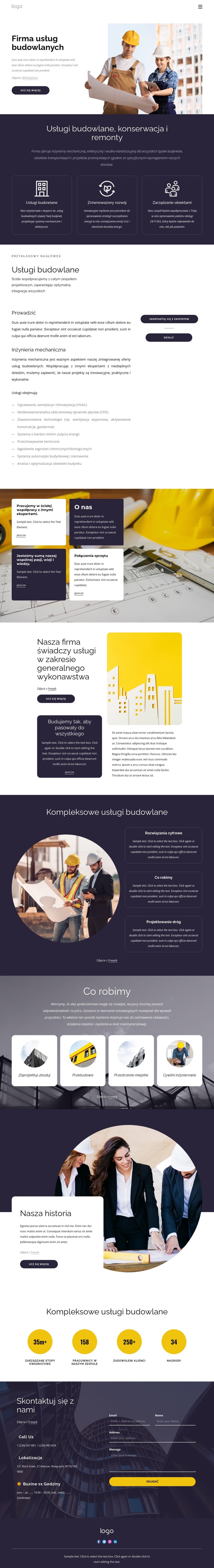 Firma Usługi Budowlane Motyw WordPress