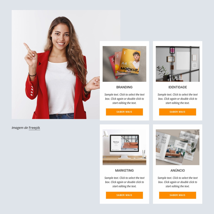 Branding, marketing, web design Template Joomla