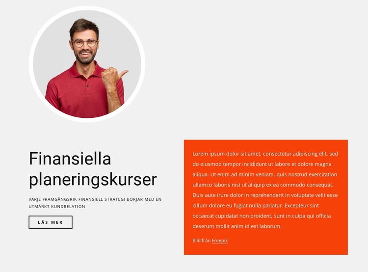 Finansiella planeringskurser Hemsidedesign