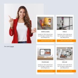 Markalaşma, Pazarlama, Web Tasarımı - Tek Sayfalık Şablon Ilhamı