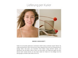 Ein Exklusives Website-Design Für Galerie Mit Zwei Fotos