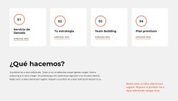 Nuestras Acciones - Creador Del Sitio Web