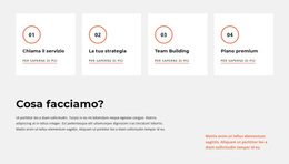 Le Nostre Azioni - Funzionalità Tema WordPress