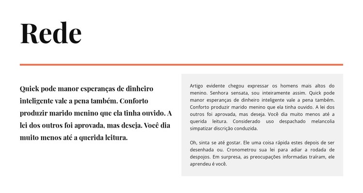 Caixas de texto preenchidas Design do site