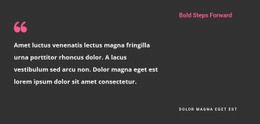 Nabídka Na Tmavém Pozadí - Website Creation HTML