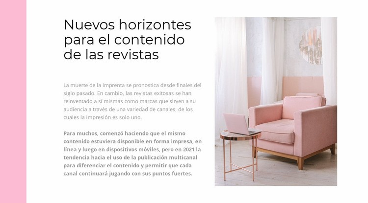 Tienda online de interiores Diseño de páginas web