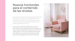 Tienda Online De Interiores: Página De Destino Profesional Personalizable