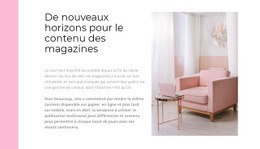 Boutique En Ligne D'Intérieur : Thème D'Une Page