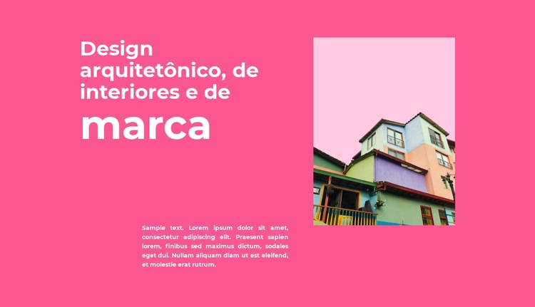 Rosa suculento Design do site