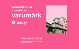 Saftig Rosa - Enkel Webbplatsmall