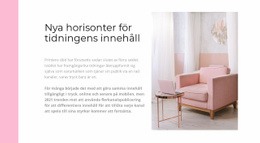 Interiör Onlinebutik - Målsidesmall
