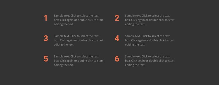 Six important rules CSS Template