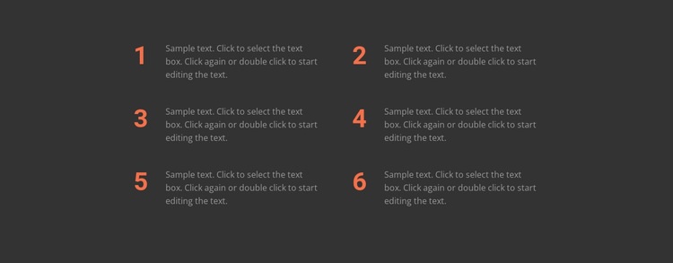 Sechs wichtige Regeln HTML5-Vorlage