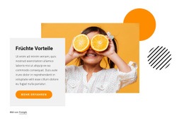 Früchte Vorteile - Landingpage-Inspiration