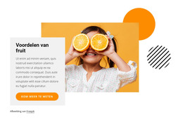 Voordelen Van Fruit - HTML- En CSS-Sjabloon