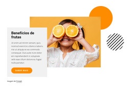 Benefícios De Frutas - Modelo HTML5 Pronto Para Usar