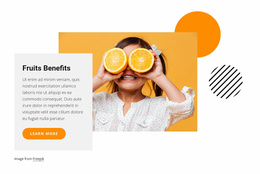 Fruits Benefits - Landing Page Template