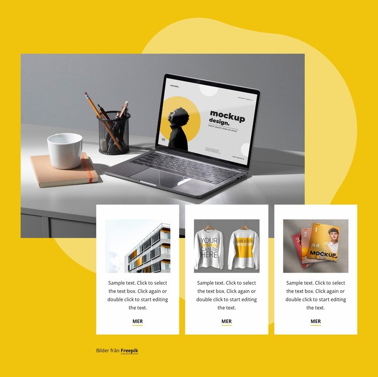 Design och kvalitetstryck Webbplats mall