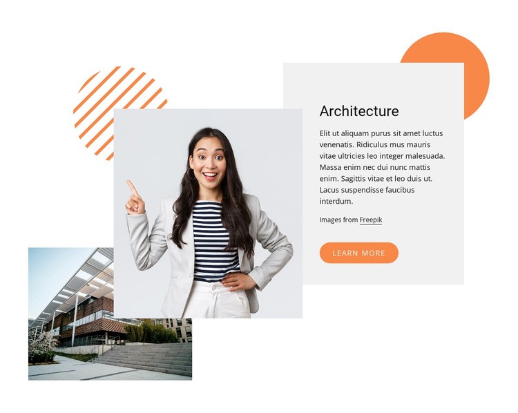 Contemporary architecture Homepage Design