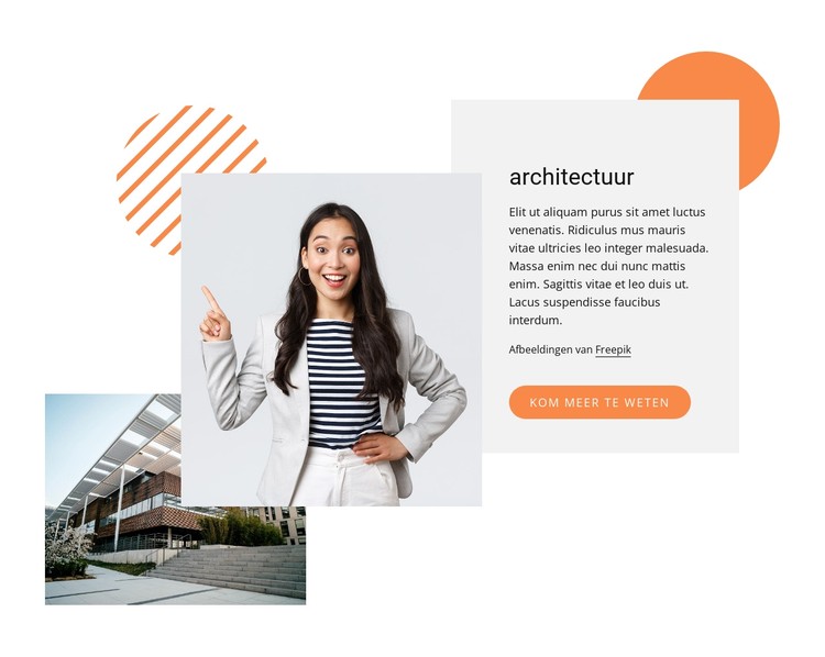 Hedendaagse architectuur CSS-sjabloon