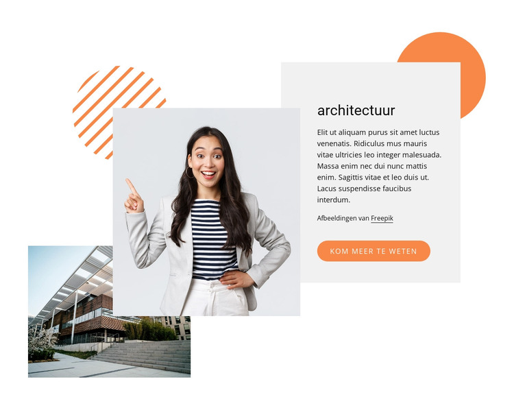 Hedendaagse architectuur HTML-sjabloon